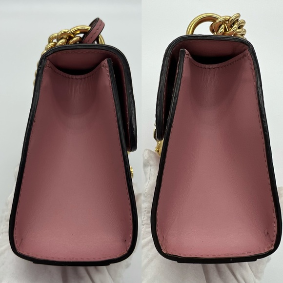 ❌SOLD❌Authentic Gucci pink Guccissima small padlock chain bag - Picture 11 of 16